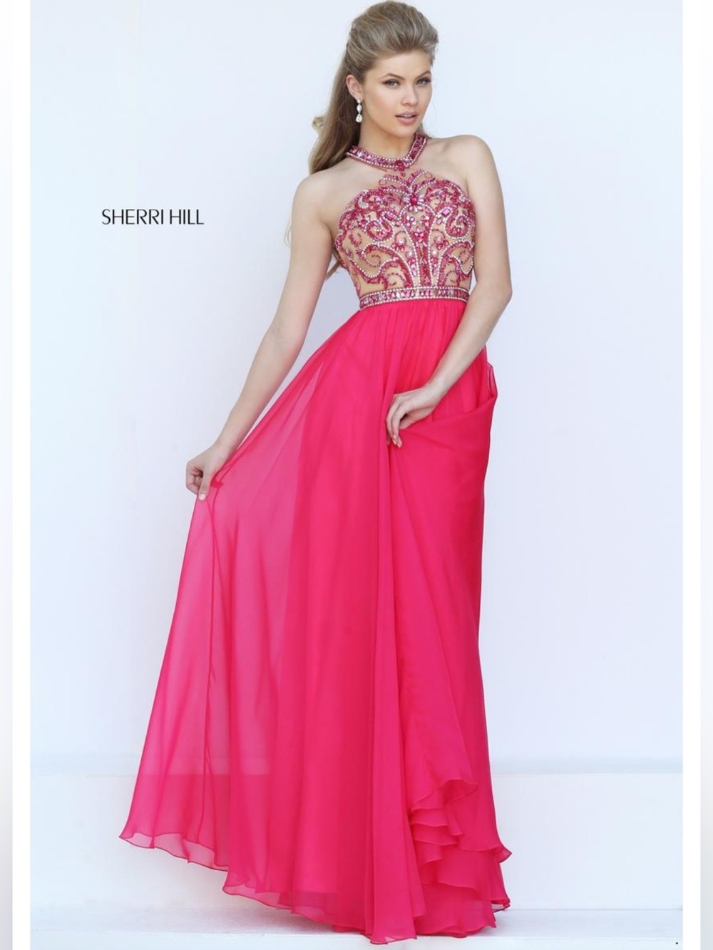 Sherri Hill Embellished Prom Dress Pink | Size 2